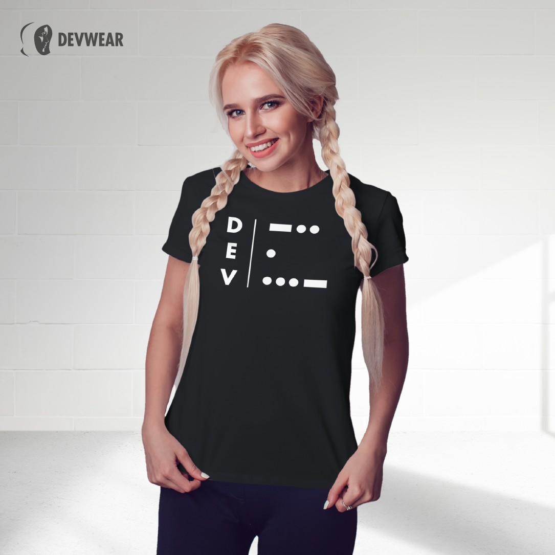 CAMISETA DEVELOPER LETRA MORSE