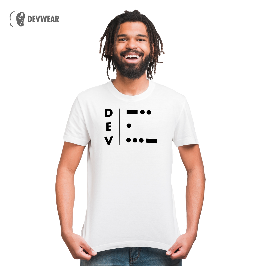 CAMISETA DEVELOPER LETRA MORSE