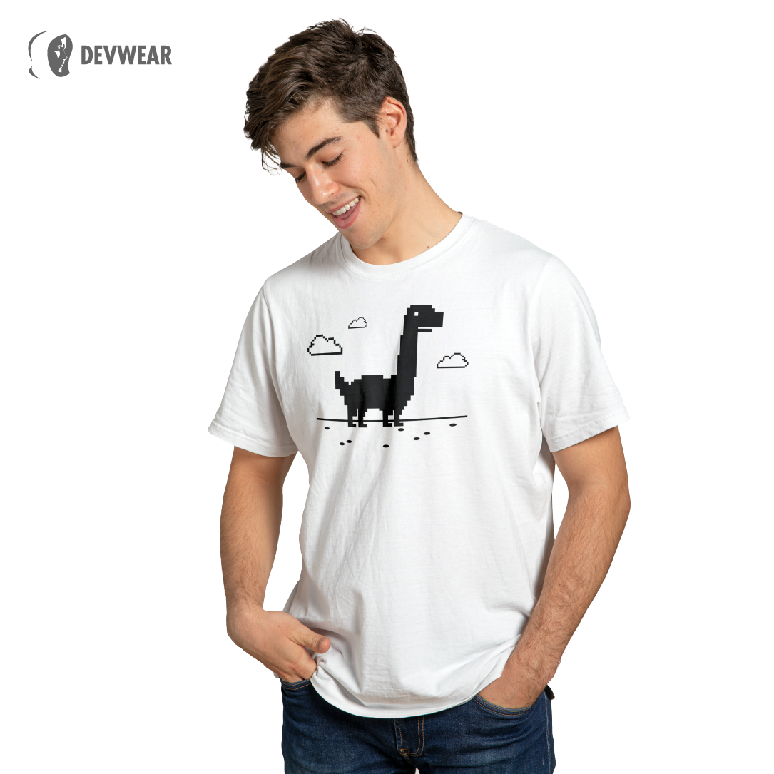 CAMISETA BRONTOSAURIO GEEK