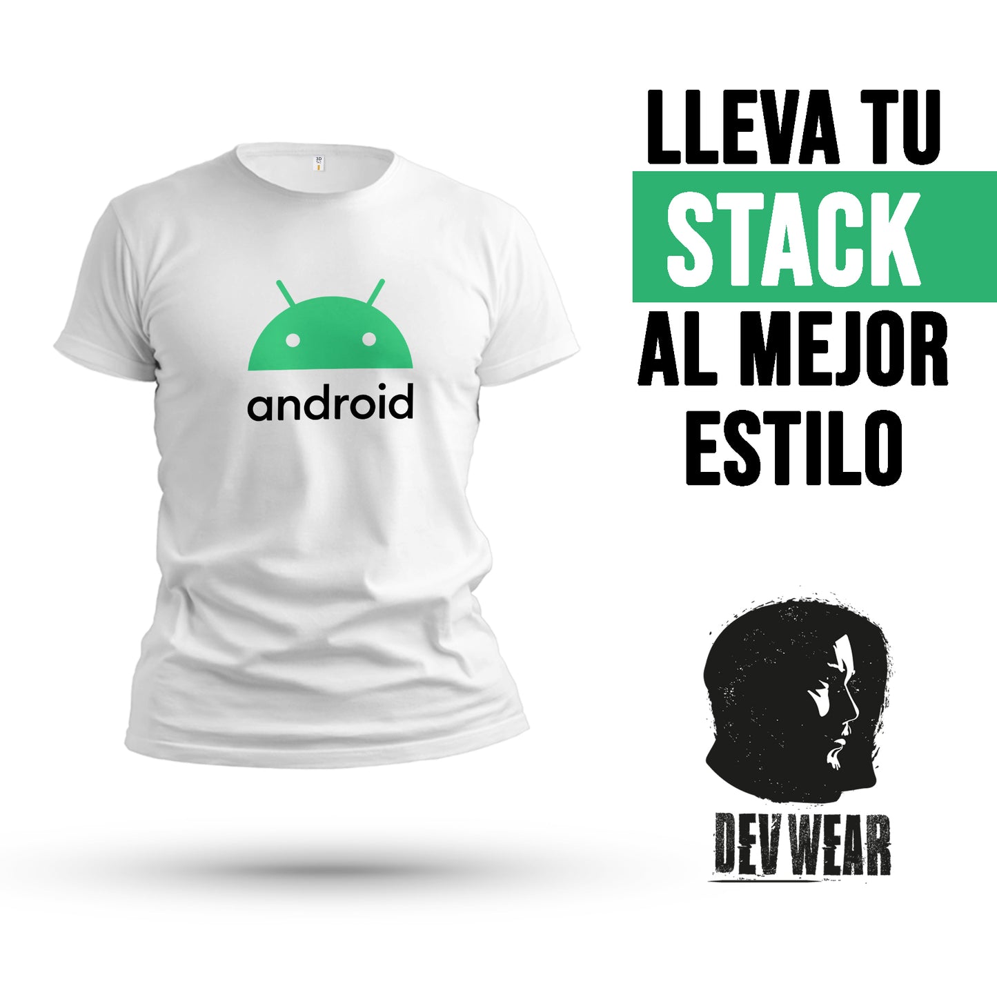 CAMISETA LOGO CENT DEVELOPER ANDROID