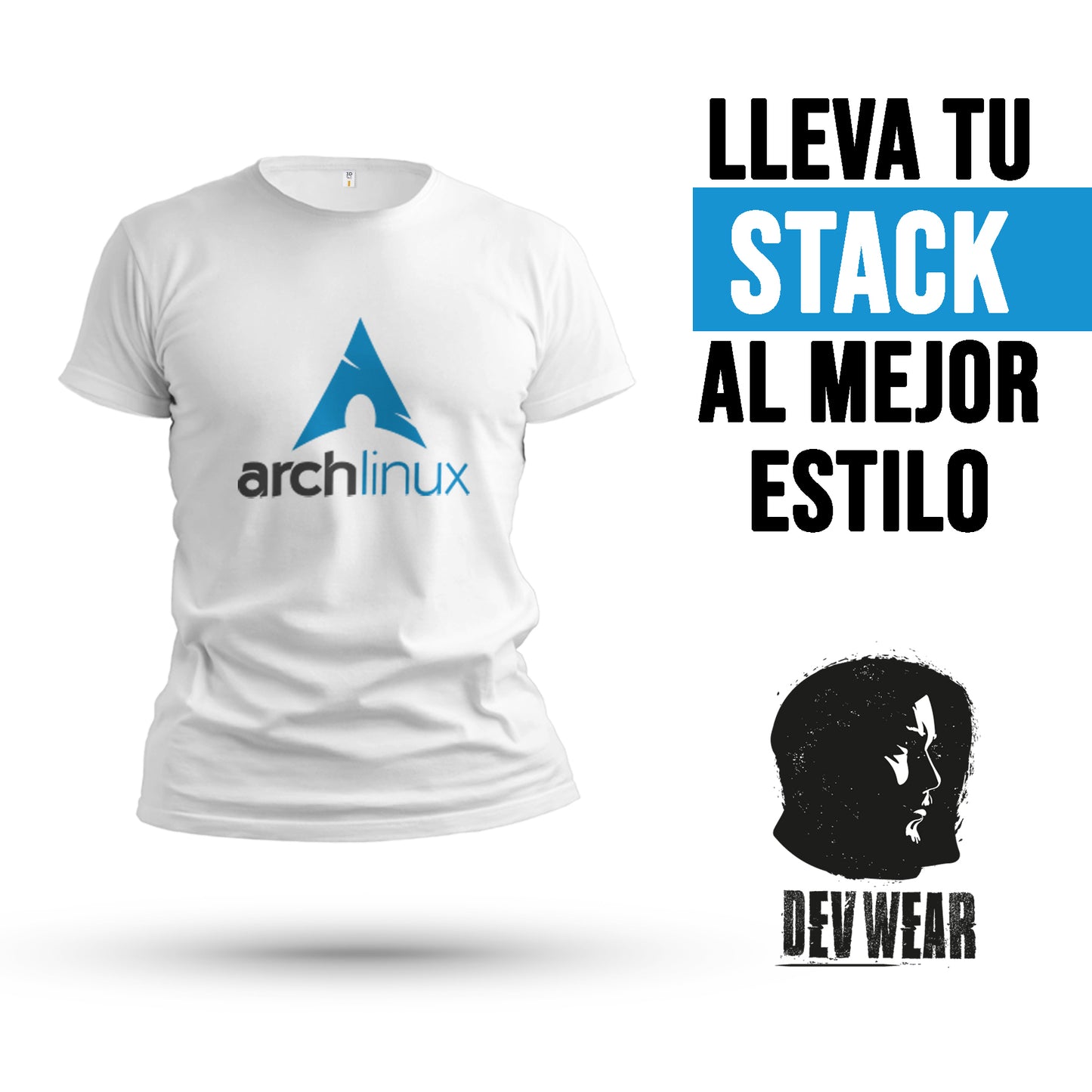 CAMISETA LOGO CENT DEVELOPER ARCHLINUX