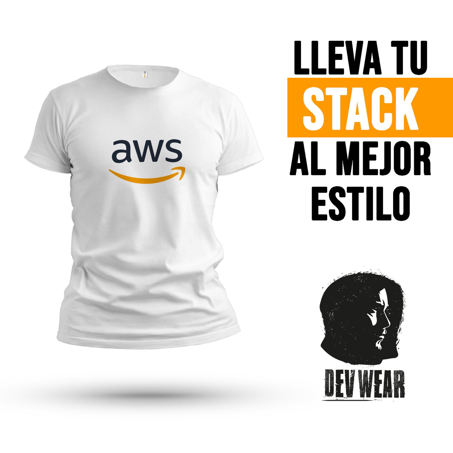 CAMISETA LOGO CENT DEVELOPER AWS