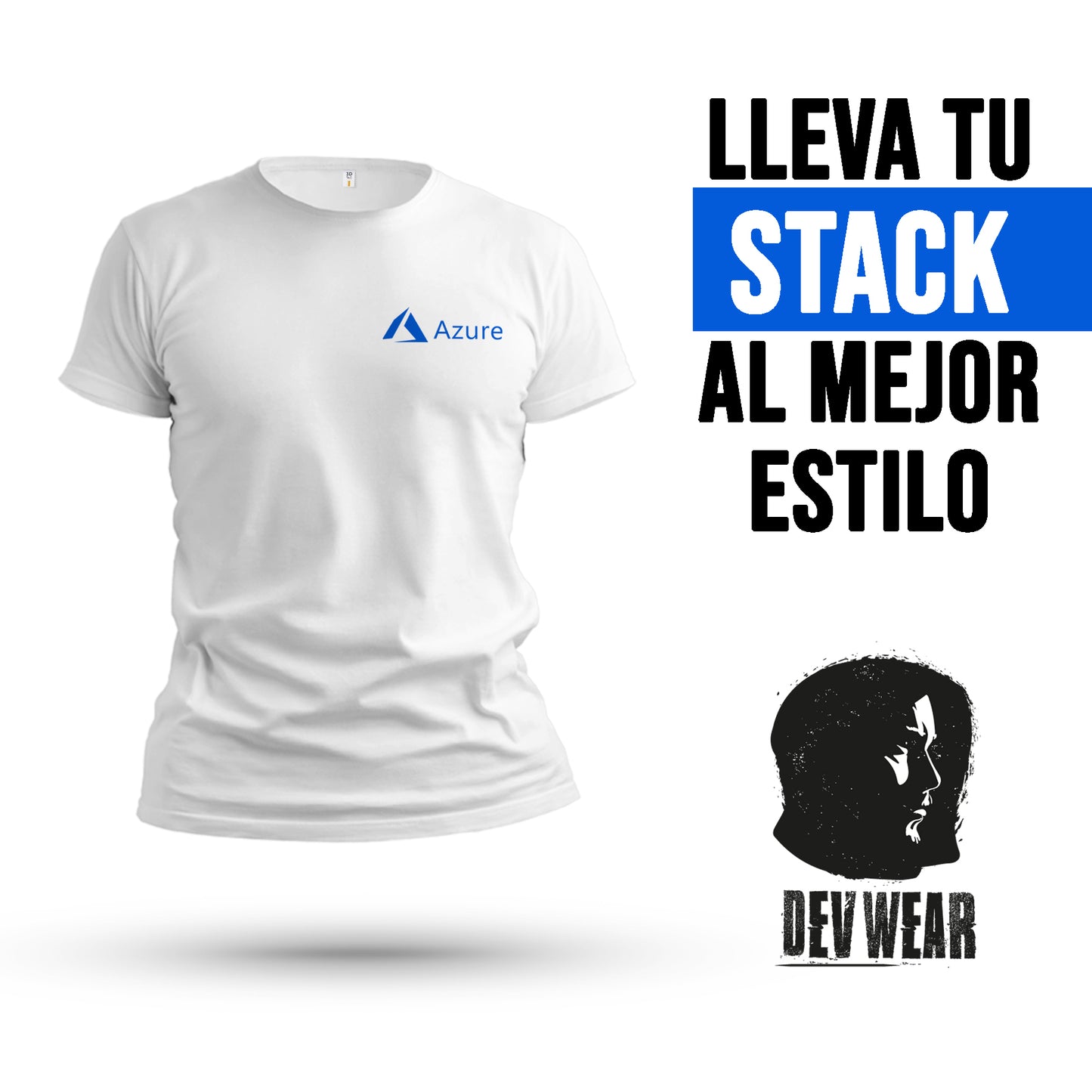 CAMISETA LOGO LAT DEVELOPER AZURE