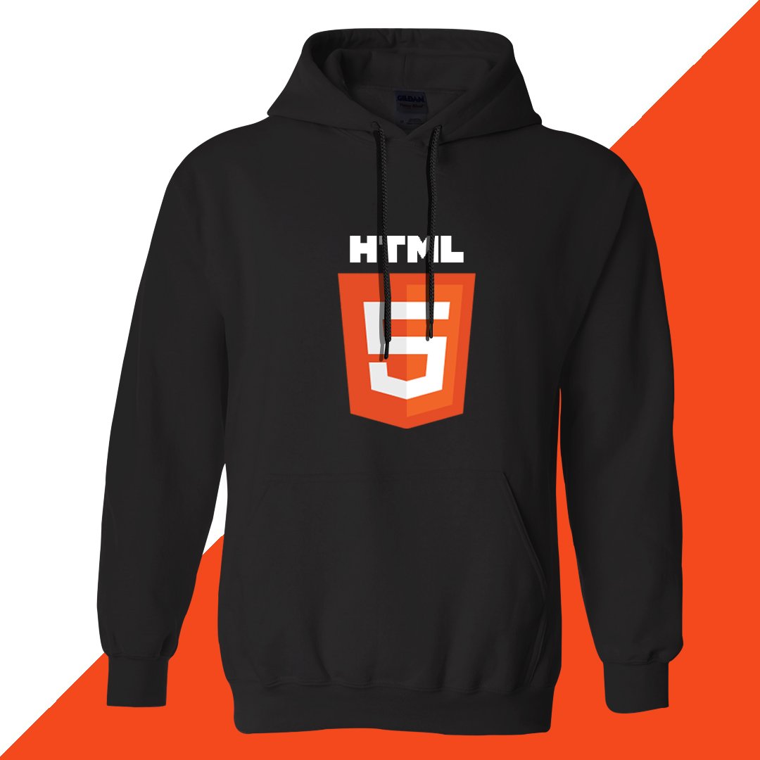 HOODIE BUZO SACO CANGURO DEVELOPER HTML5