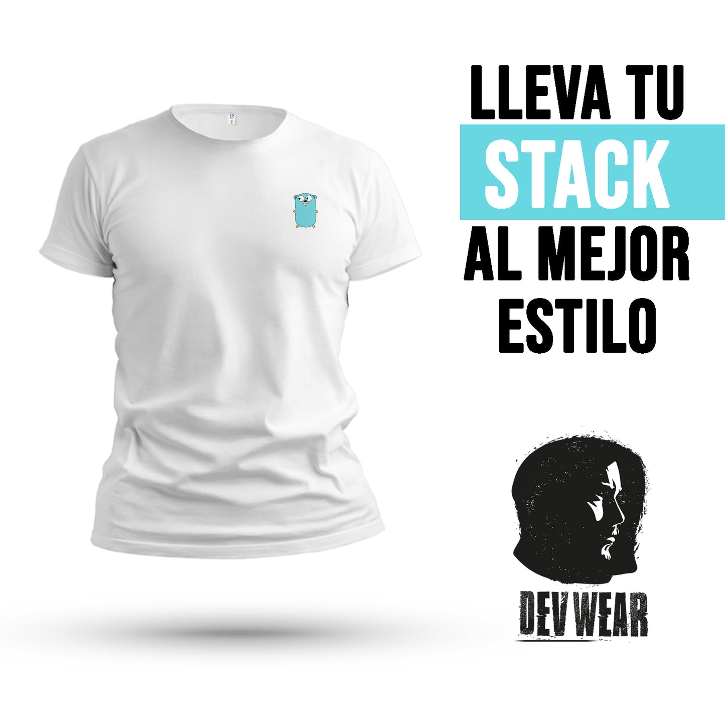 CAMISETA LOGO LAT DEVELOPER GOLANG
