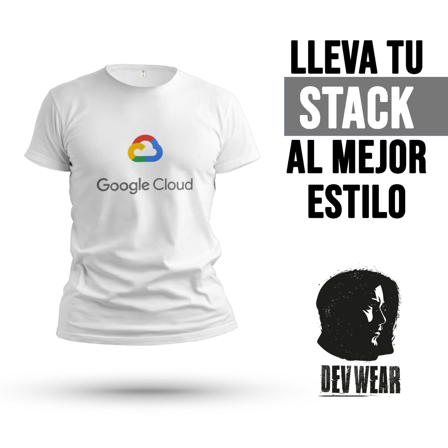 CAMISETA LOGO CENT DEVELOPER GOOGLE CLOUD