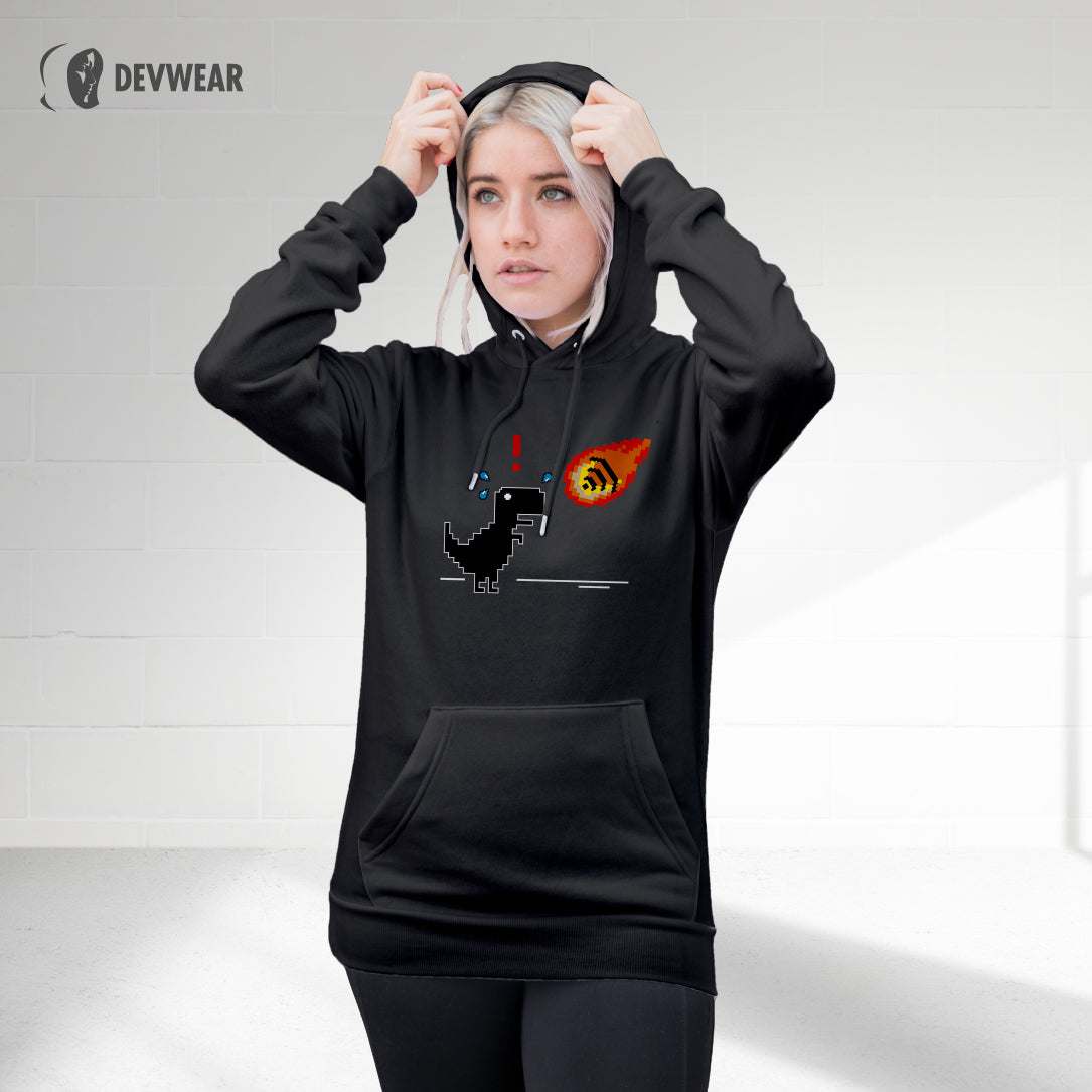 HOODIE WIFI ATHEROID DINOSAUR GEEK