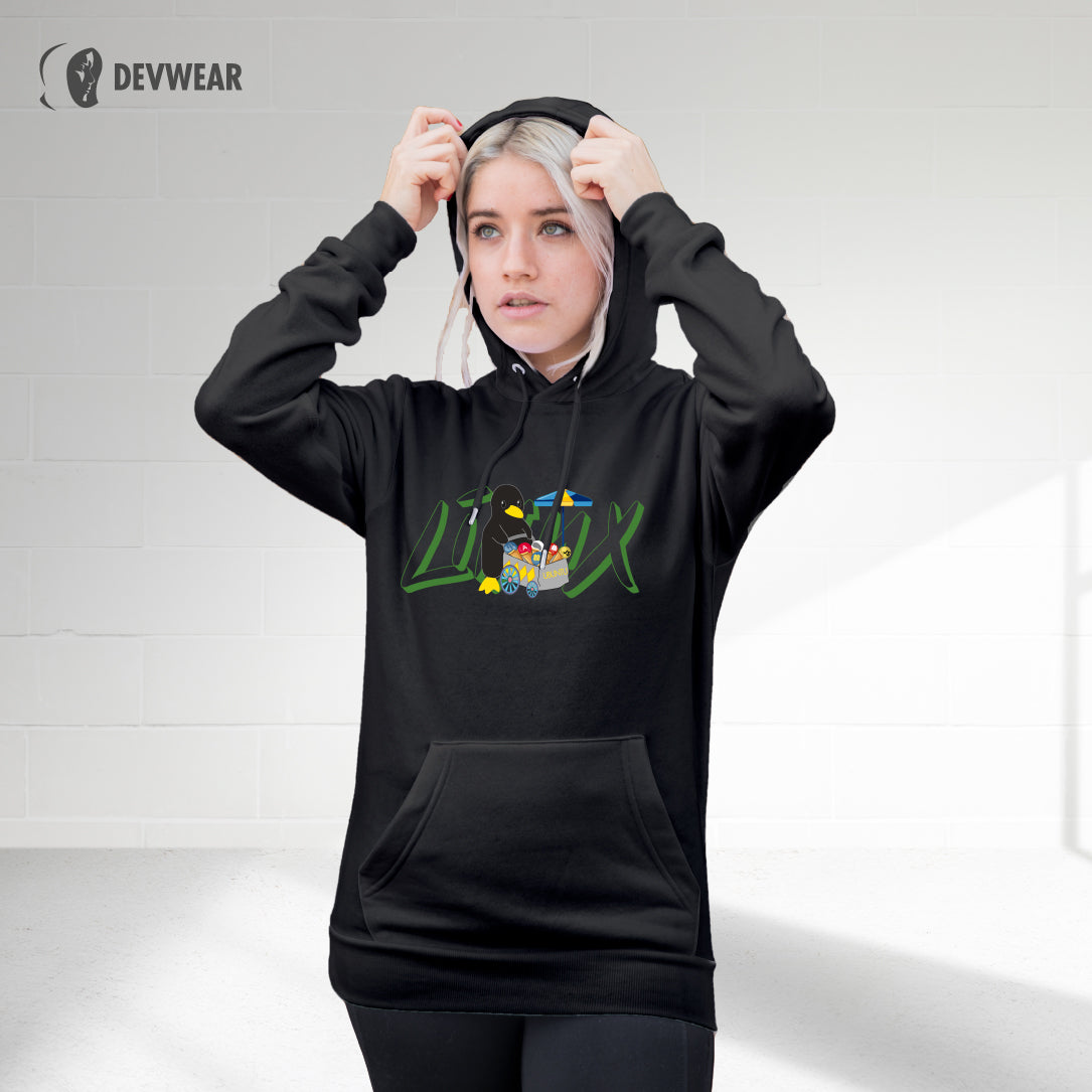 HOODIE LINUX TUX UBUNTU DEVOPS SERVERS