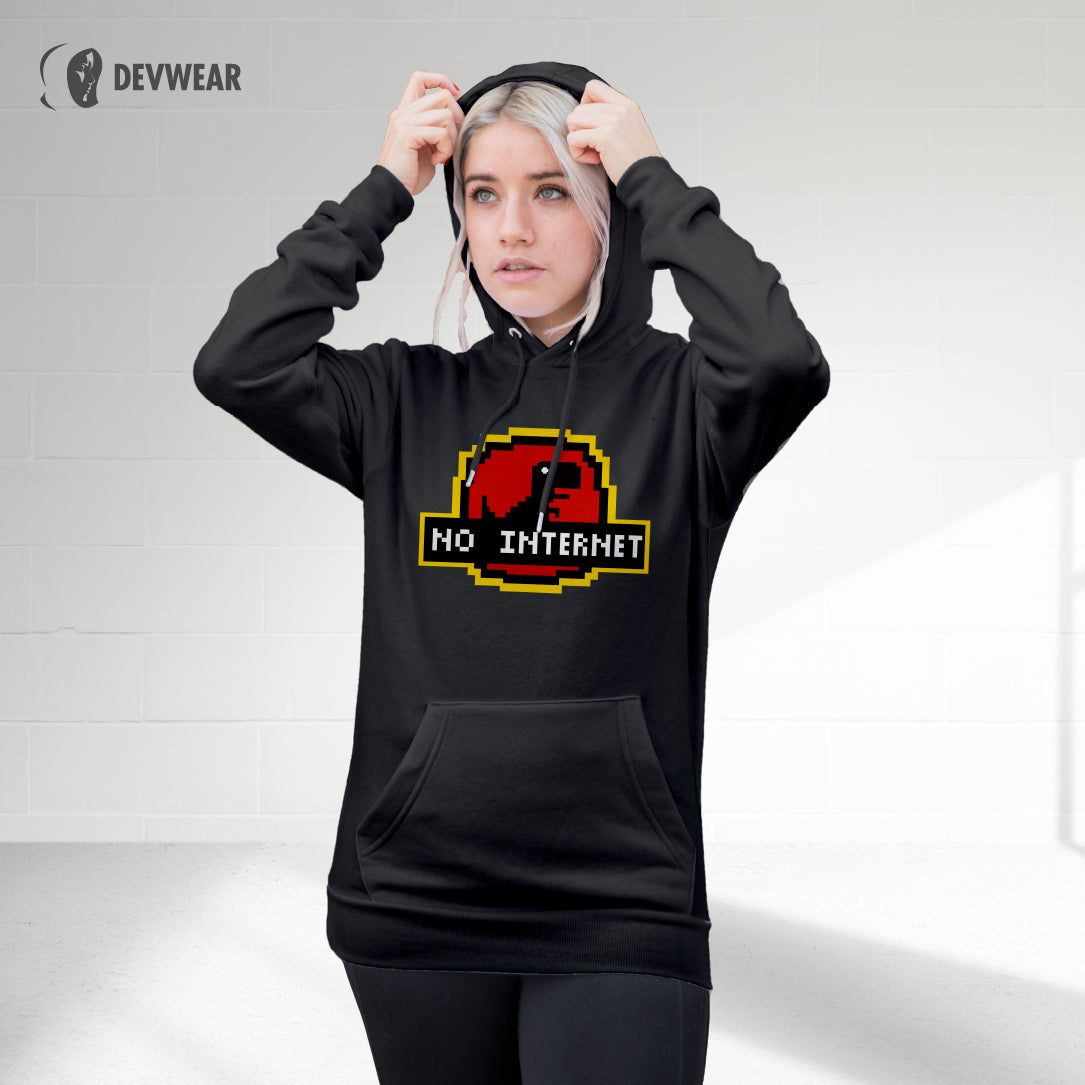 HOODIE NO INTERNET GEEK DEVELOPER