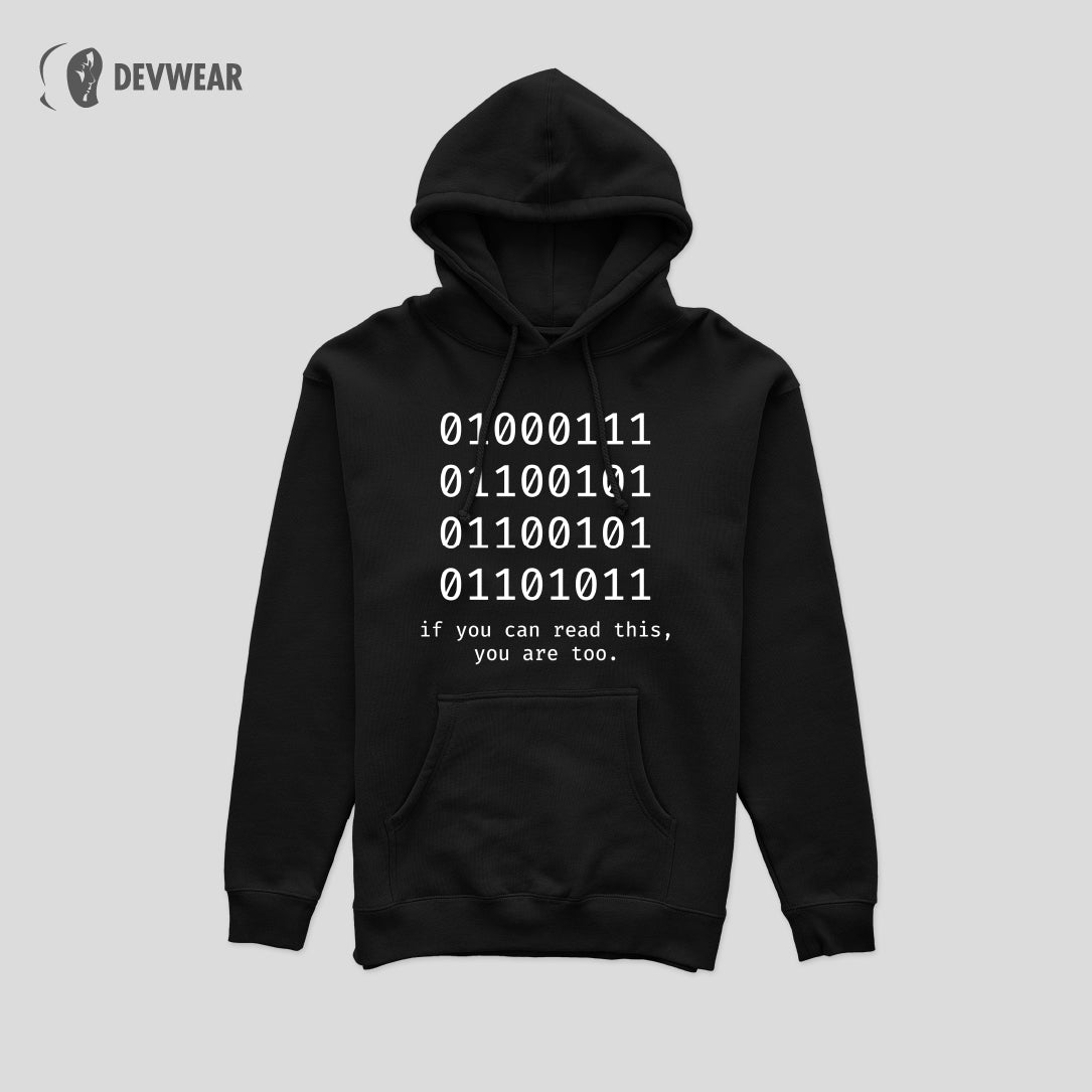 HOODIE BINARY READING