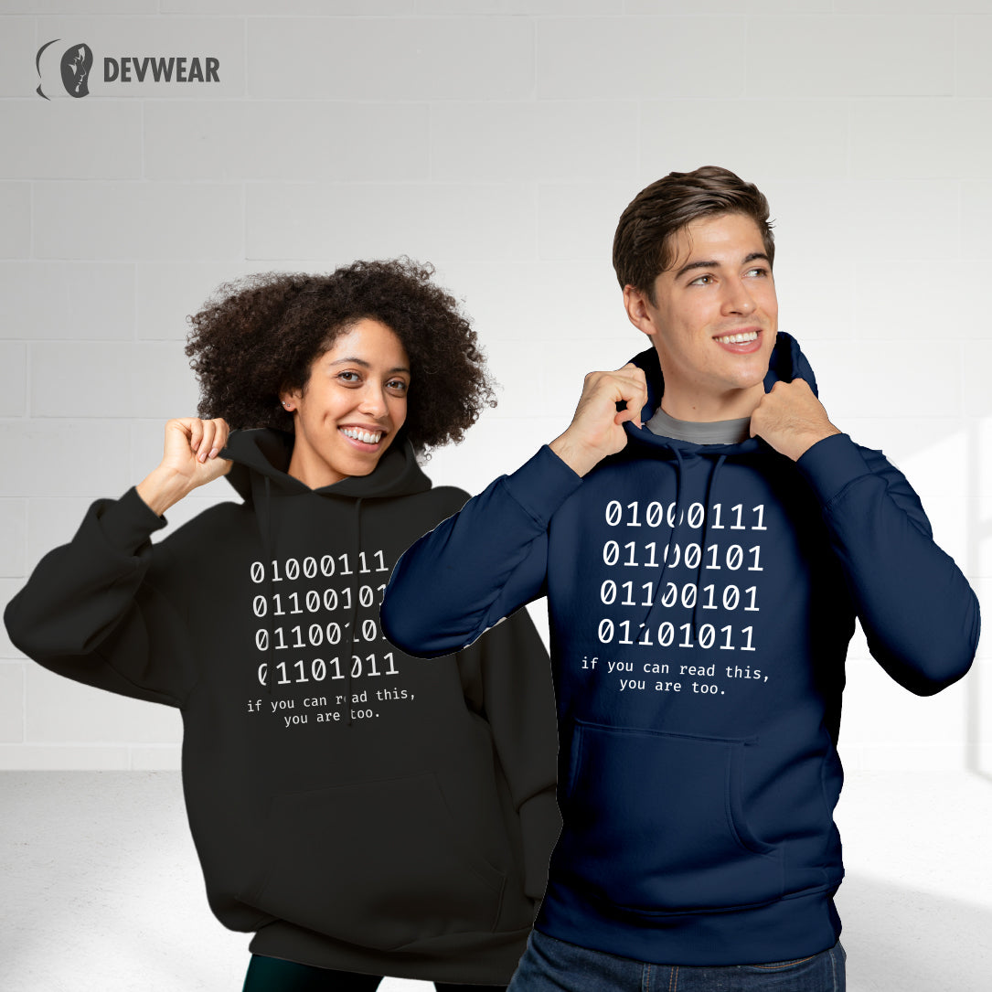 HOODIE BINARY READING