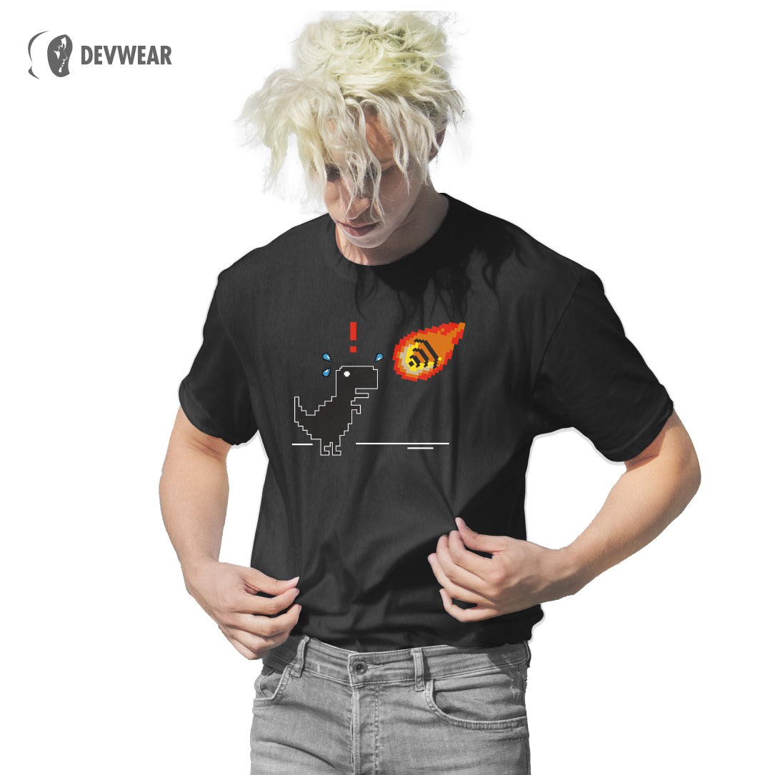 CAMISETA WIFI ATHEROID DINOSAUR GEEK