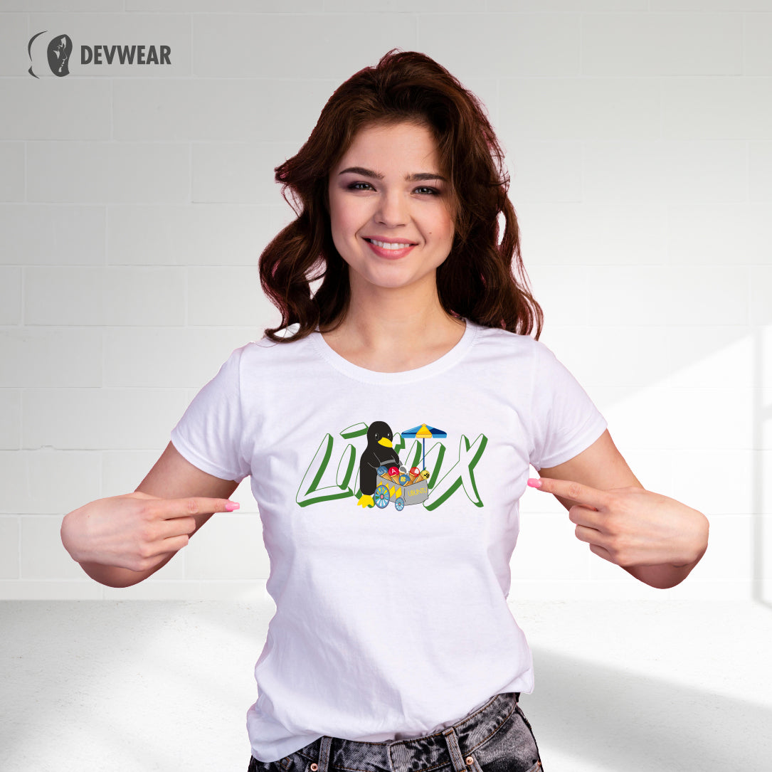 CAMISETA LINUX TUX UBUNTU DEVOPS SERVERS