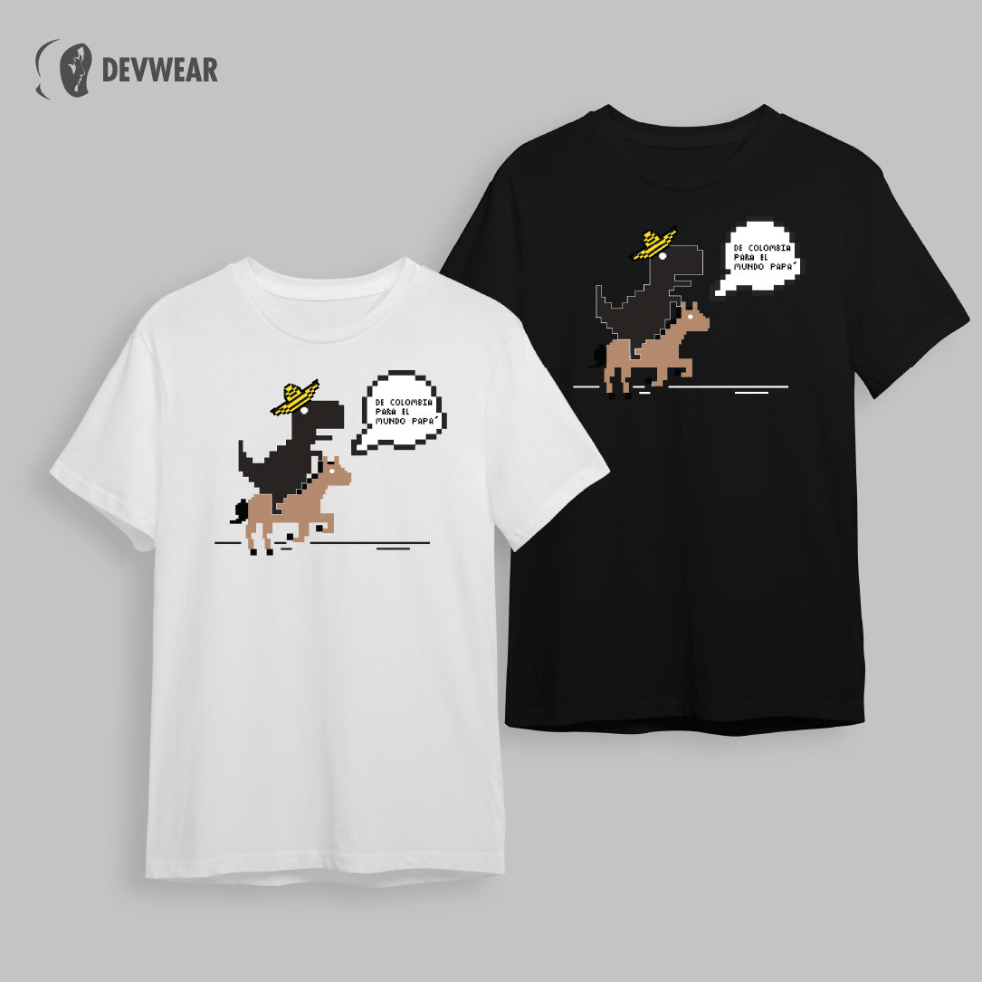 CAMISETA COLOMBIAN DINOSAUR GEEK