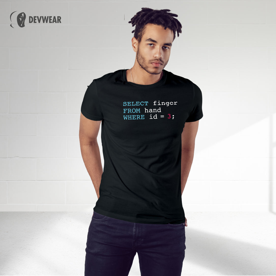 CAMISETA SQL FINGER