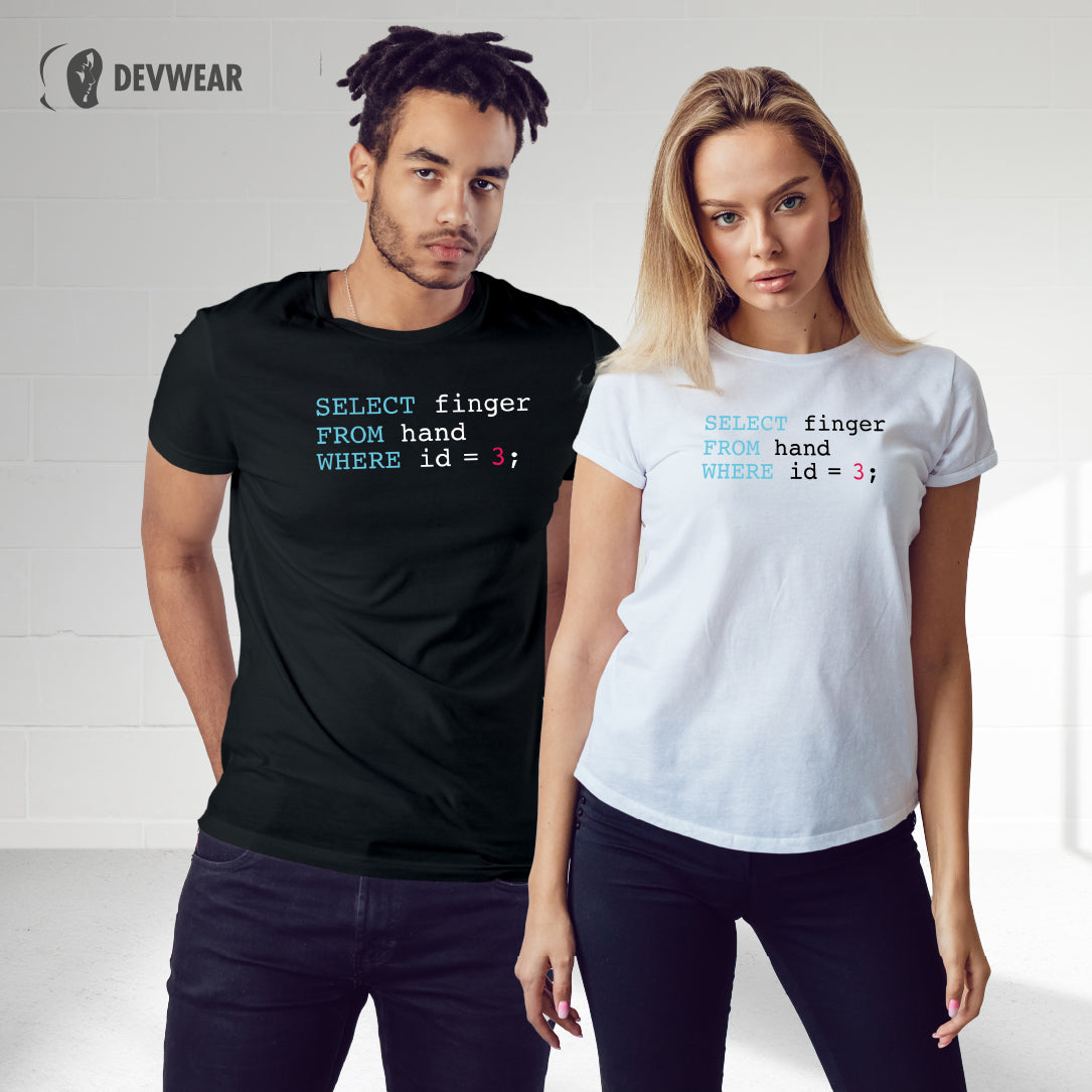 CAMISETA SQL FINGER