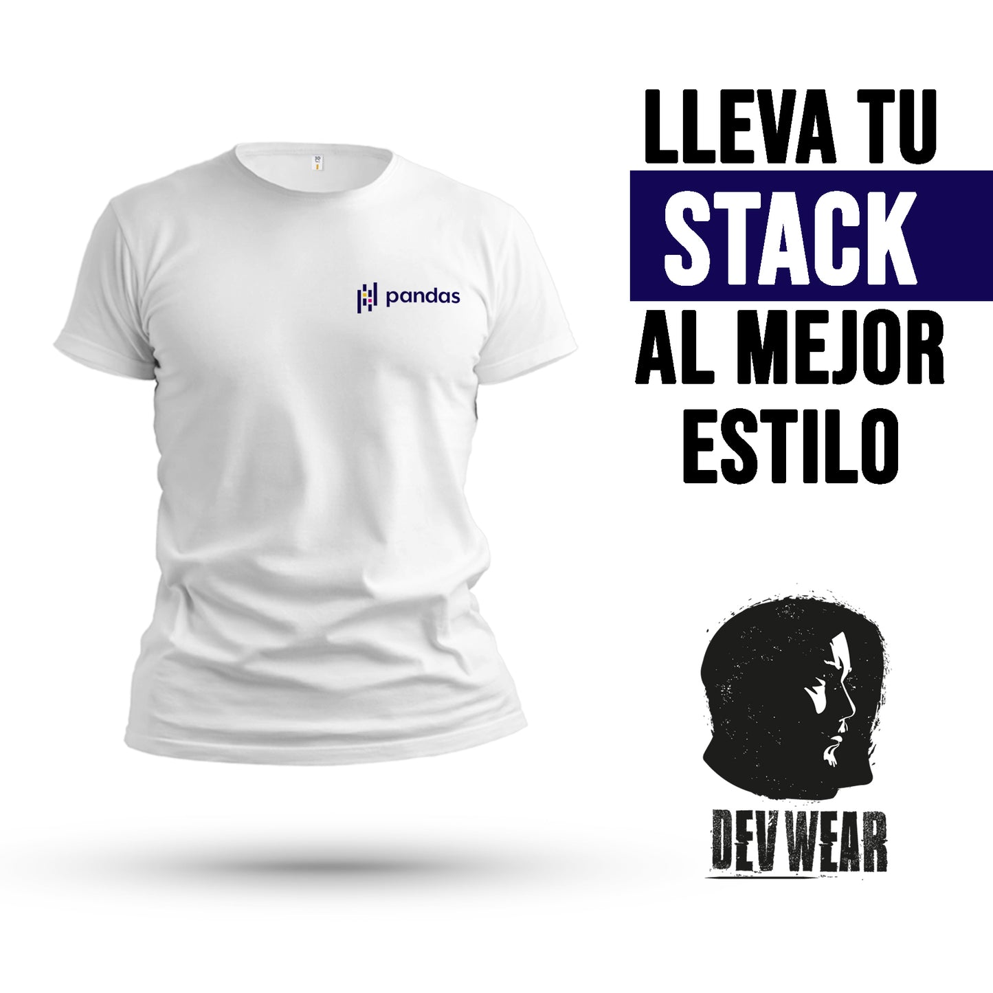 CAMISETA LOGO LAT DEVELOPER PANDAS