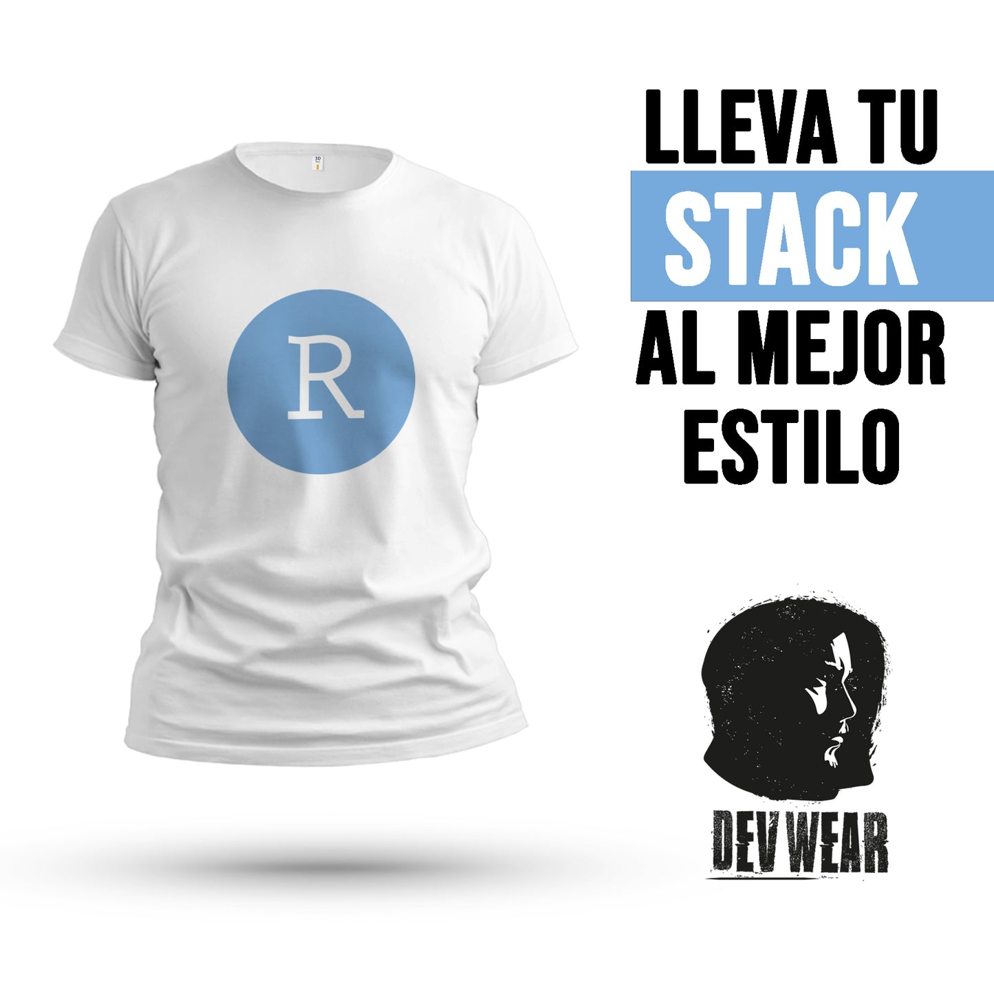 CAMISETA LOGO CENT DEVELOPER R STUDIO ICON