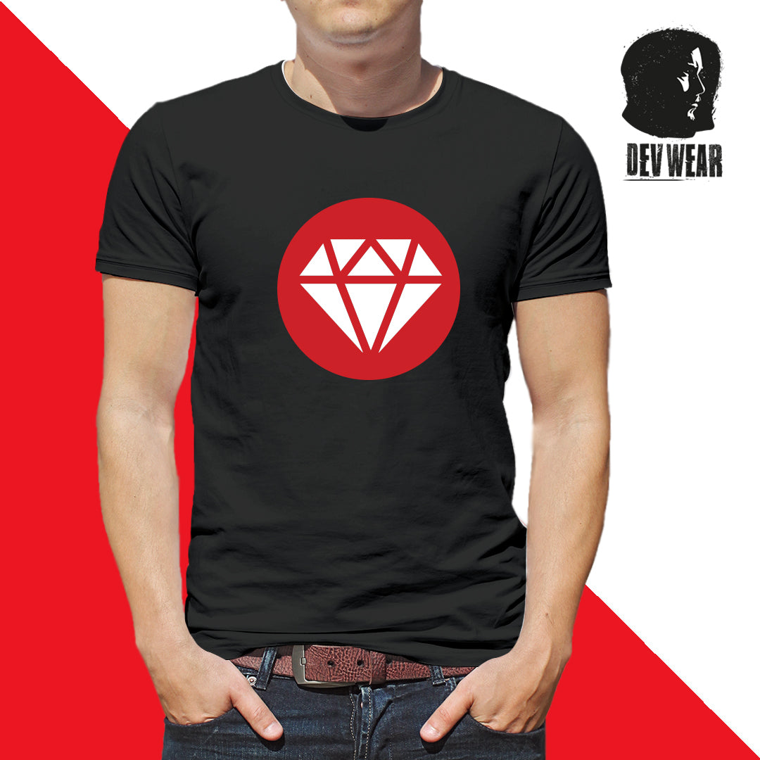 CAMISETA LOGO CENT DEVELOPER RUBY OLD