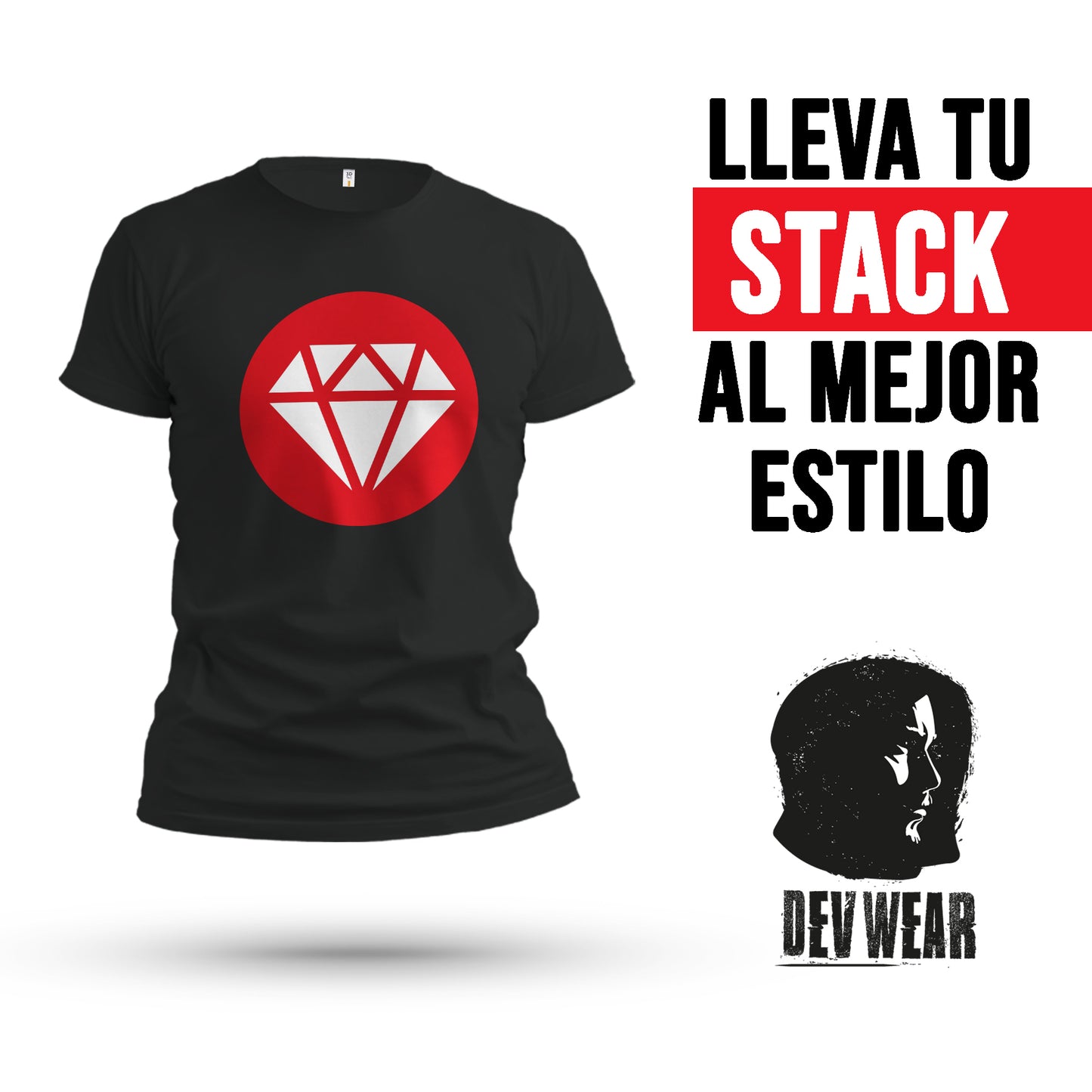 CAMISETA LOGO CENT DEVELOPER RUBY OLD