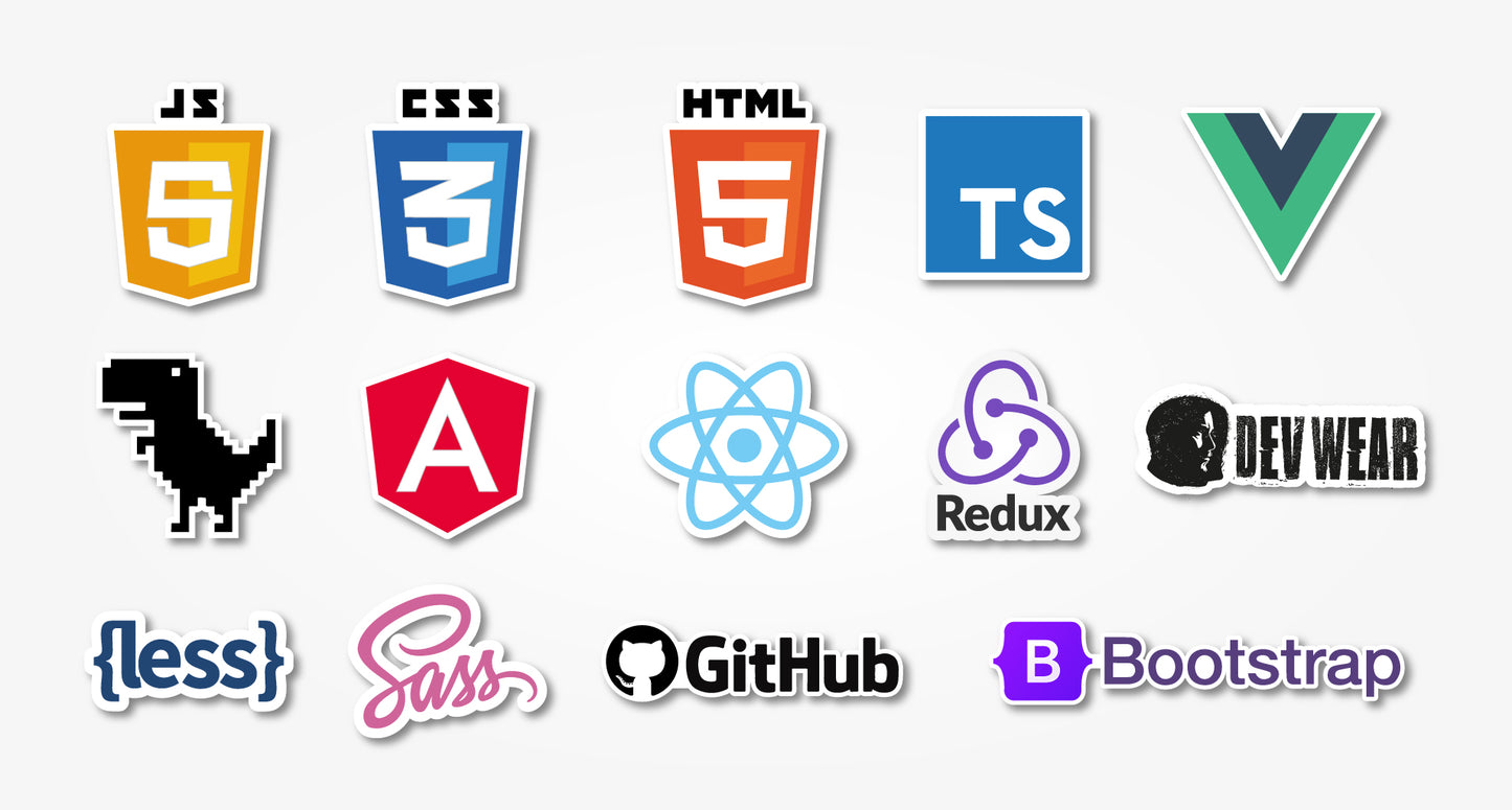 STICKERS FULL FRONTEND x10