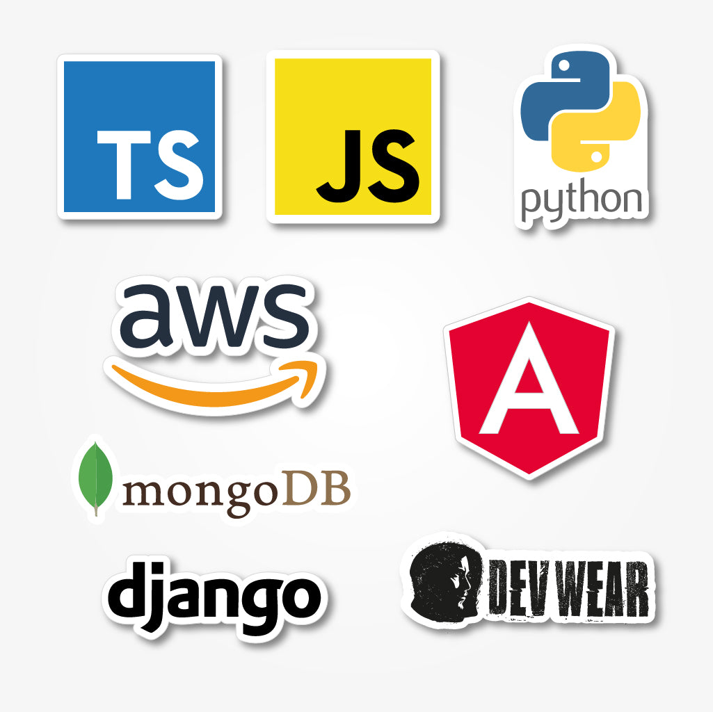 STICKERS PYTHON ANGULAR STACK