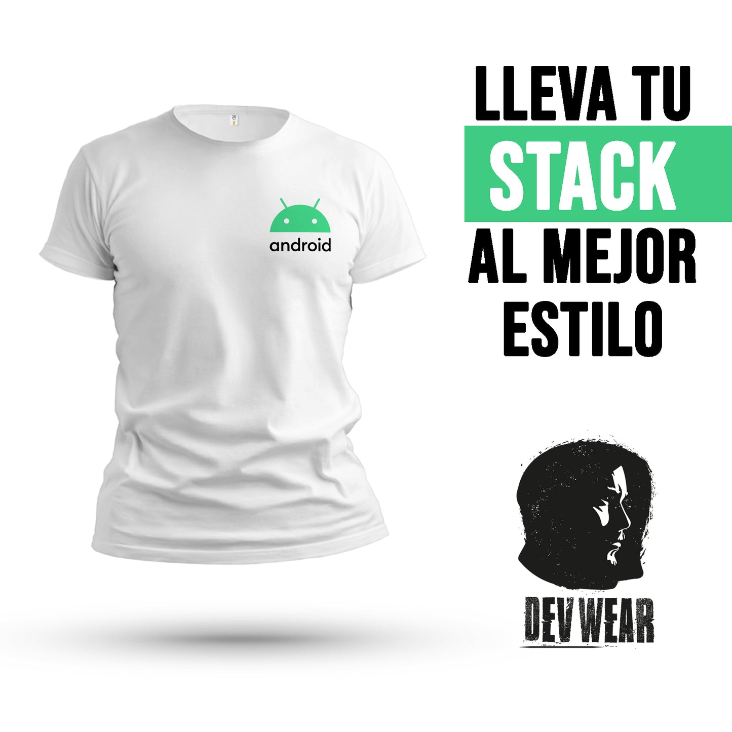 CAMISETA LOGO LAT DEVELOPER ANDROID