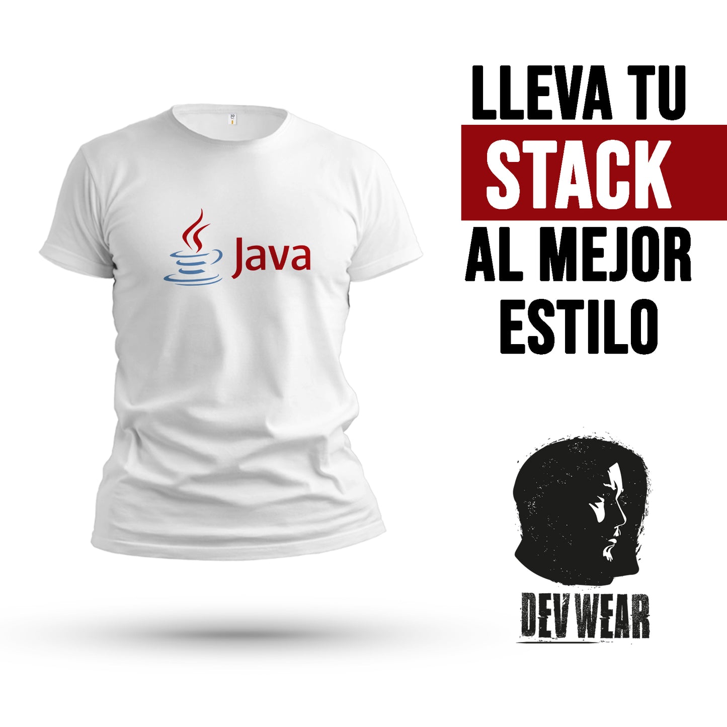 CAMISETA LOGO CENT DEVELOPER JAVA RED