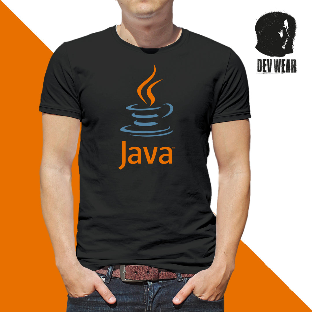 CAMISETA LOGO CENT DEVELOPER JAVA ORANGE