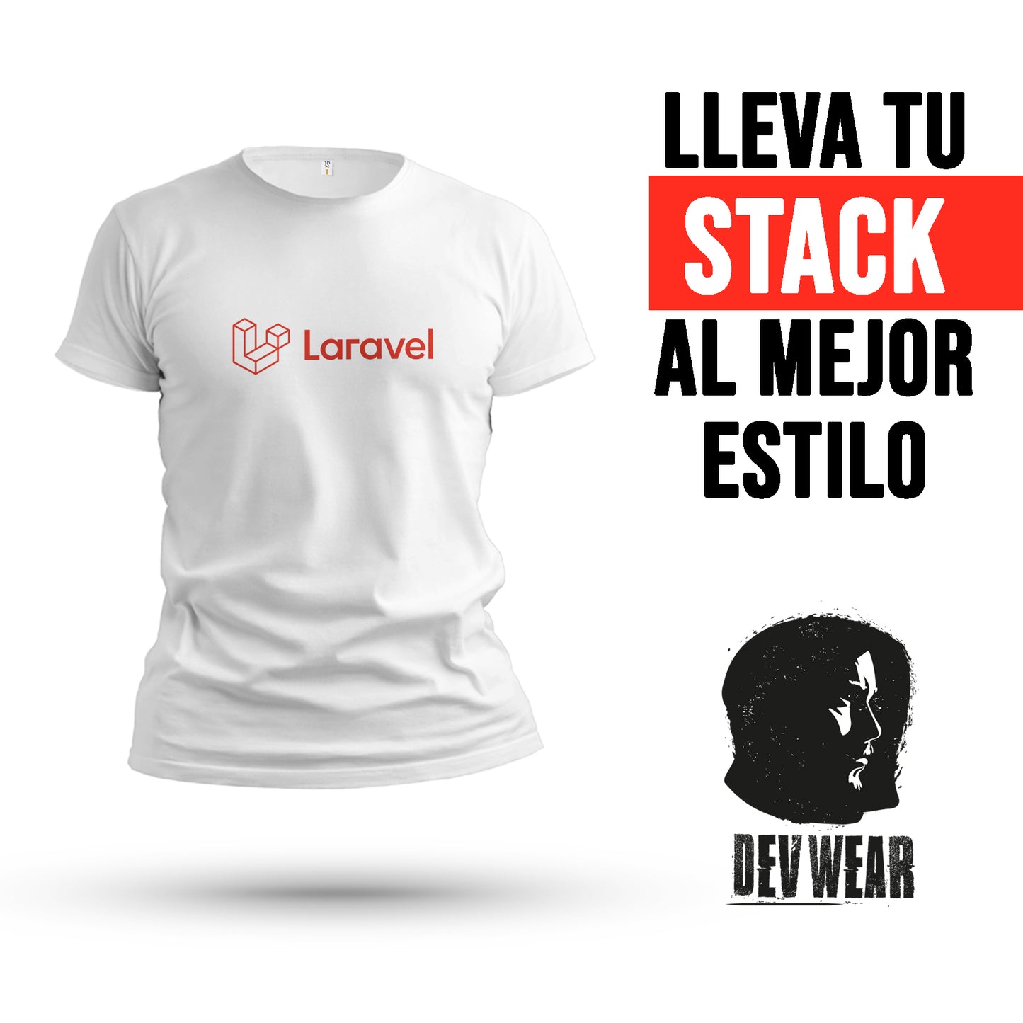CAMISETA LOGO CENT DEVELOPER LARAVEL