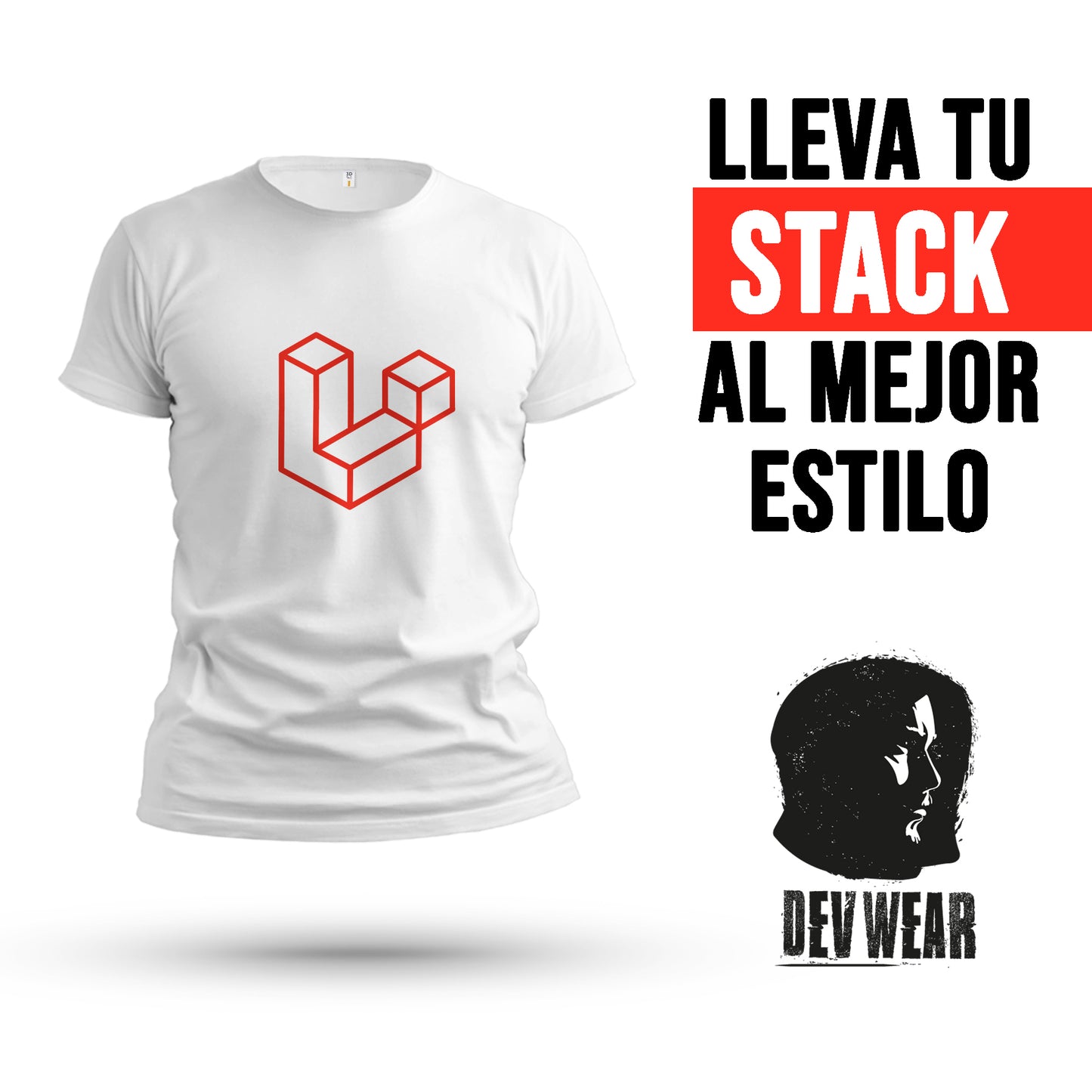 CAMISETA LOGO CENT DEVELOPER LARAVEL ICON