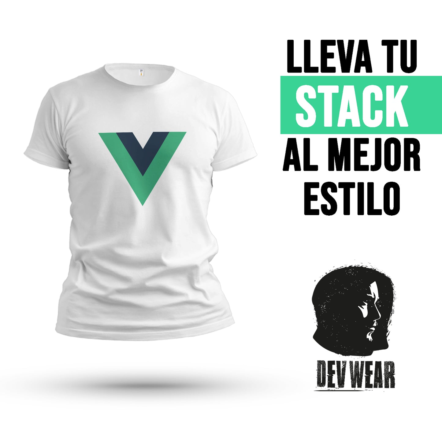 CAMISETA LOGO CENT DEVELOPER VUEJS