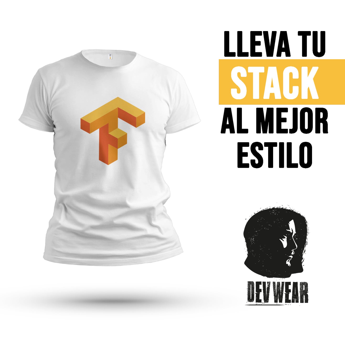 CAMISETA LOGO CENT DEVELOPER TENSORFLOW ICON