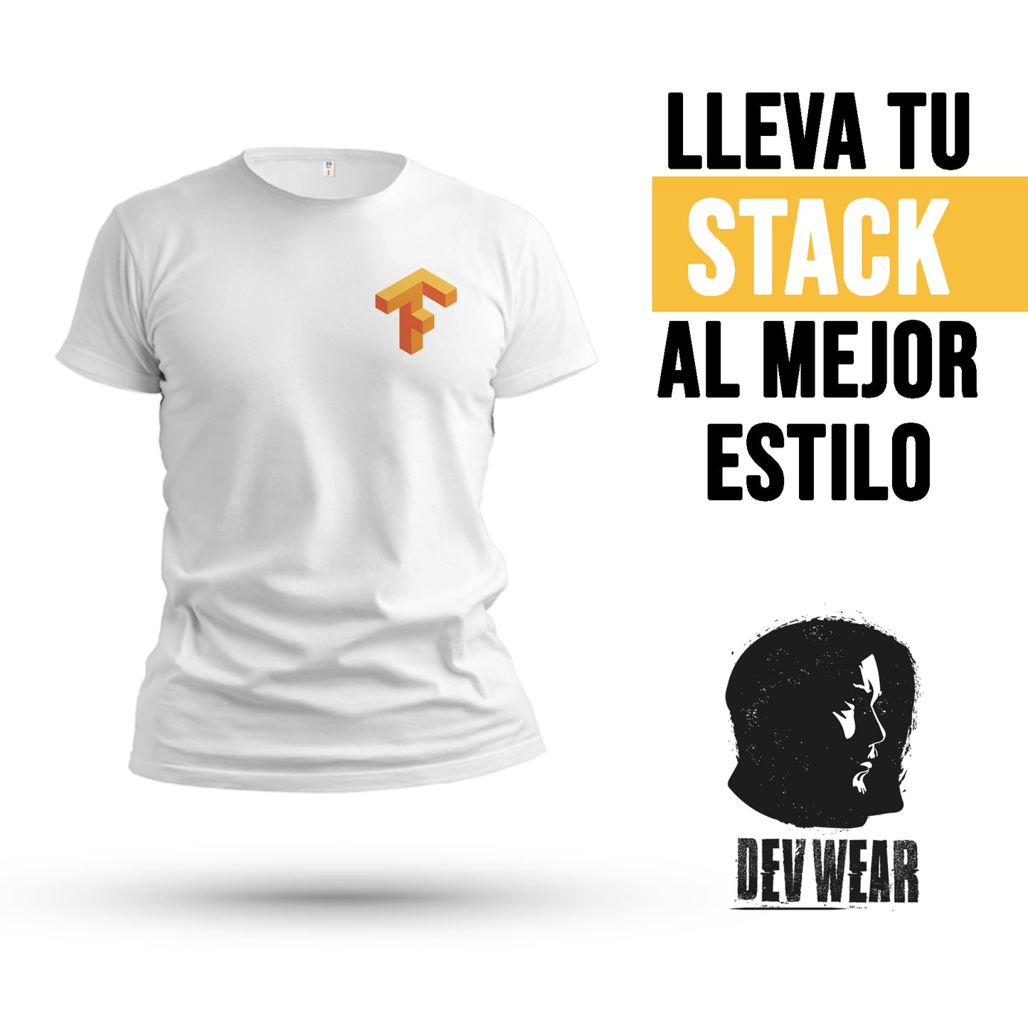 CAMISETA LOGO LAT DEVELOPER TENSORFLOW ICON