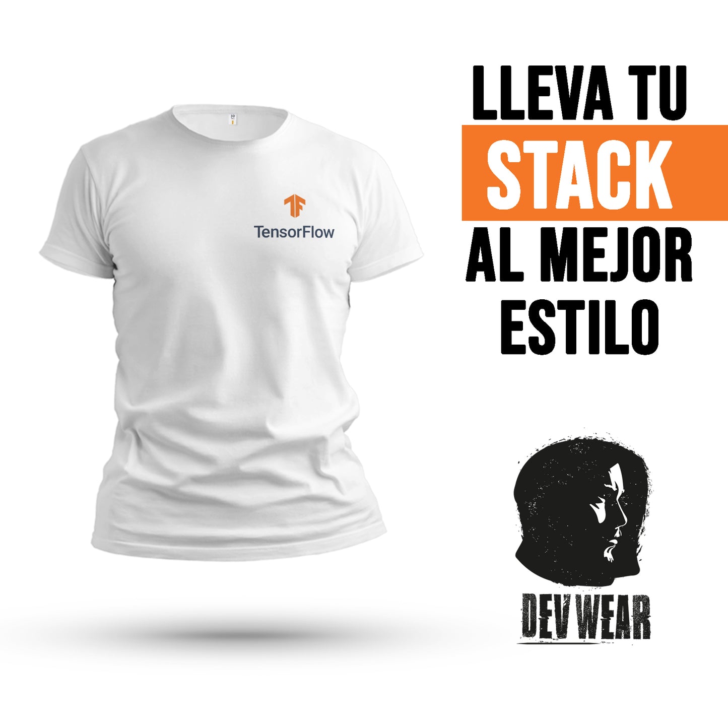 CAMISETA LOGO LAT DEVELOPER TENSORFLOW
