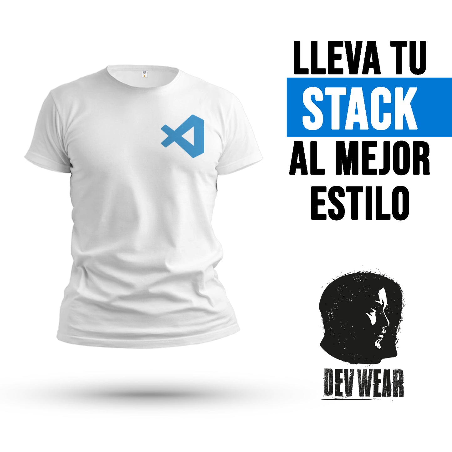 CAMISETA LOGO LAT DEVELOPER VISUAL STUDIO CODE