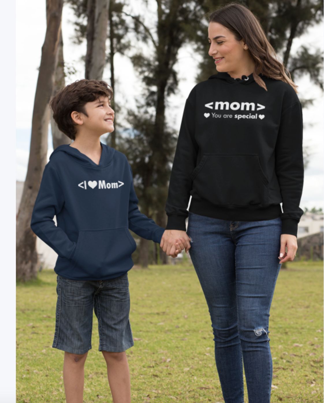 Hoodie <I ♥ MOM>