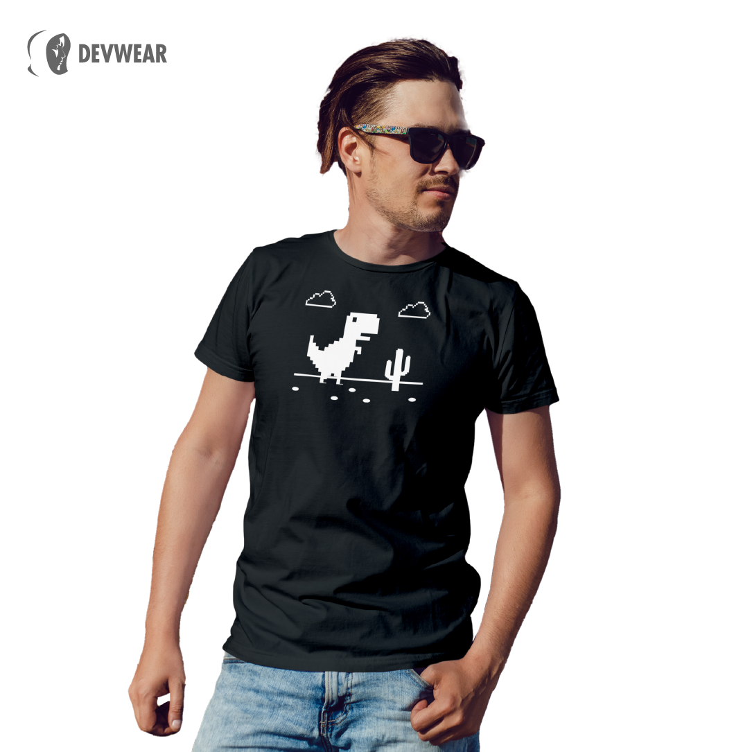 CAMISETA T-REX CACTUS DESERTICO GEEK – DevWearOficial