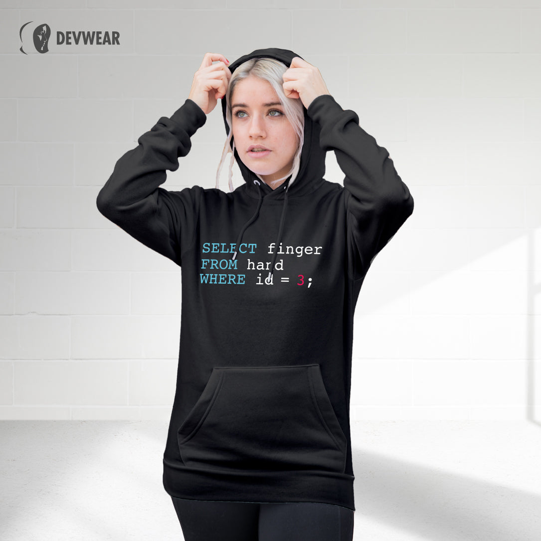 HOODIE SQL FINGER – DevWearOficial