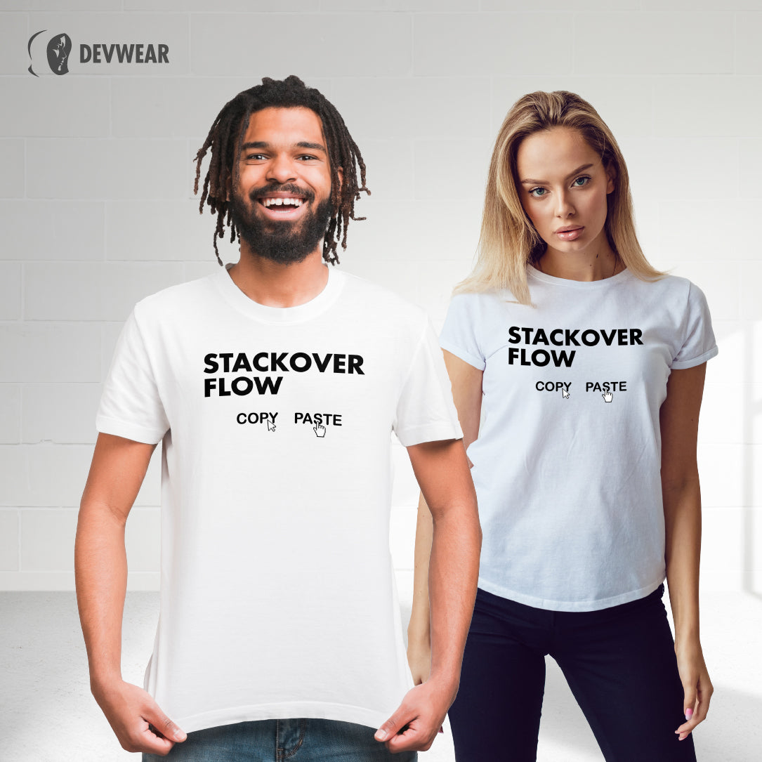 CAMISETA STACKOVERFLOW COPY PASTE DEVELOPER – DevWearOficial