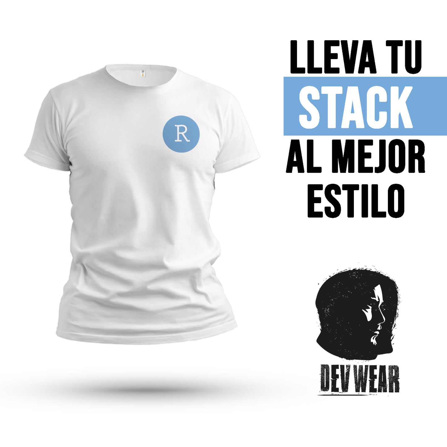 CAMISETA LOGO LAT DEVELOPER R STUDIO ICON